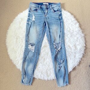 Cello Distressed Skinny Jeans